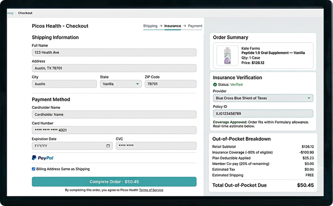 Verification and Checkout Interface